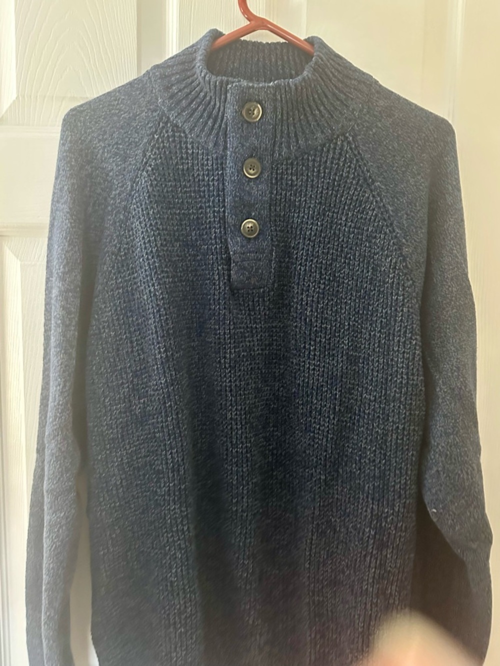 Men's Navy Weatherproof Vintage Sweater XL - Picture 4 of 6